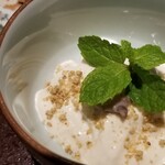 馳走 啐啄一十  - (23)白胡麻プリン&小豆餡載せ