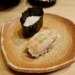 金寿司 - 甘海老と海老みその塩辛