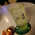 the S - ミックスナッツと白州のハイボール