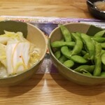 Kushidori - おしんこ&枝豆