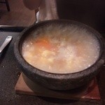 をうみ - 石焼雑炊セット（卵を入れちゃいます）