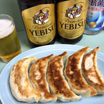 みんみん - みんみん(ビール、餃子)