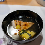 うを徳 - 2020.7 淡路マナガツオ塩焼きと京都鹿ヶ谷かぼちゃのお椀