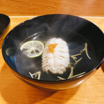 浅草じゅうろく - 鱧梅肉載せ