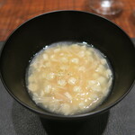 傳 - 玉蜀黍、帆立　茶碗蒸し風