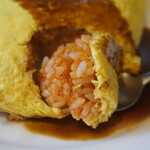 オムライス断面