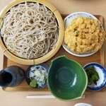 秋月庵 三次郎 - かき揚げざるそば…1410円