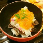 蓬左茶寮 - =おろしポン酢和え(シャコ、小葱)=