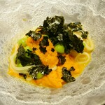 蓬左茶寮 - =そうめん(枝豆・青とびちぎりのり)=