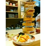 蓬左茶寮 - 雲丹祭り名物の雲丹タワー