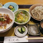 音市楼　かくれ庵 - 　「牛フィレステーキ丼とお蕎麦の膳」