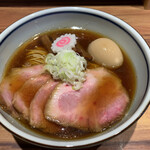 中華そば　堀川 - ＊中華そば　＠920円（税込） ＋全部のせ（味玉・チャーシュー２枚・メンマ少し増）＠450円（税込）