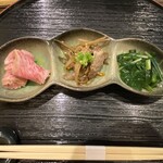 焼肉割烹 YP流 - ①前菜三種