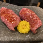 焼肉割烹 YP流 - ⑥和牛炙り寿司