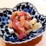 たかおか - 竹岡の鯵　ツマミには下身を使って。大好きな一品。