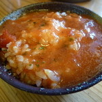 麺や　つるり - つけ汁かけて食べました