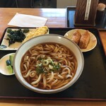 長命うどんまさちよ - 料理写真:かけうどん大盛り¥410 Bセット¥250
