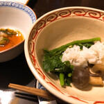 鳥田中 - 鱧･クレソン･ちいたけのしゃぶしゃぶ