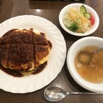 グリル 北斗星 - トルコライス 850円(税込)＋スープ・サラダセット 150円