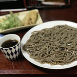 そば処 楽生門 - Bランチ（ゲソ、野菜天）