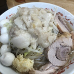 ラーメン 登良治郎 - 小ブタ2枚800円＋うずら100円