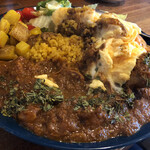 ぢどりや カレー部 - チキンカレープレート