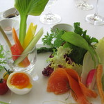 ガーデンレストラン - バーニャカウダ。野菜が旨い！