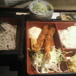 そば清 - 日替弁当（海老フライとざるそばを選択）（９４５円）