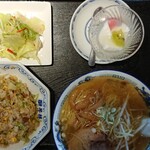 Shishi rin - 半角煮レタスチャーハン・塩ラーメンセット