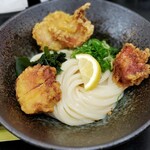 極楽うどん TKU - 鶏天ぶっかけ(大)