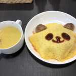 カフェとれとれ - パンダオムライス 1200円（税込）