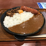 キッチン杏 - どてたまカレー[ご飯並] 900円
      （+名方醤油フランク 380円）