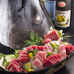 [All-you-can-eat tuna] 2 hours of all-you-can-drink and 8-item tuna sashimi course.