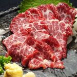 Specially selected horse sashimi shipped directly from Kumamoto