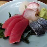 まるしん - 刺身3種盛