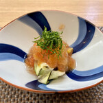 御料理 ひさまつ - 鱧の水茄子 トマトの餡掛け