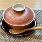 御料理 ひさまつ - 焼き胡麻豆腐 白味噌仕立て