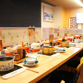 Also for lunch! You can enjoy it with peace of mind with each person having their own pot♪