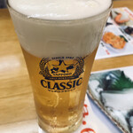 北のどんぶり屋 滝波食堂 - 生ビール(500円税別)