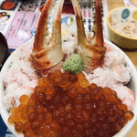 北のどんぶり屋 滝波食堂 - かにいくら丼(2,000円税別)