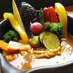 Maaru Kafe - スープカレー（夏野菜10種類）