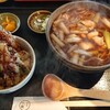 そば処一粒 - 料理写真:天丼そばセット(かしわに変更)大盛220円(税込)