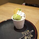 SNOOPY茶屋 - スヌーピー抹茶あんみつパフェ