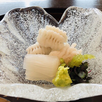 招福樓 東京店 - ハモ　アオリイカ　酢味噌　山葵醤油