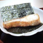 菊鮨 - ＊こちらの揚げ物はいつも衣が美味しくて。 厚めに切った真名鰹も美味しいのですが、上質な海苔共に頂くと旨味が増します。