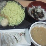 めんいち - 201206 めんいち　つけ麺豚すじ丼セット（1000円）.jpg
