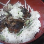 めんいち - 201206 めんいち　つけ麺豚すじ丼セット（ミニ豚すじ丼）.jpg