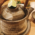 藁焼 みかん - 土瓶蒸し