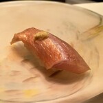 たかおか - 金目鯛の漬け　脂ののった金目鯛です♪