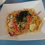 Resutoramparadaisu - 和風パスタ。これまで食べた和風パスタの概念がぁぁぁーっ!ってぐらい美味しかった